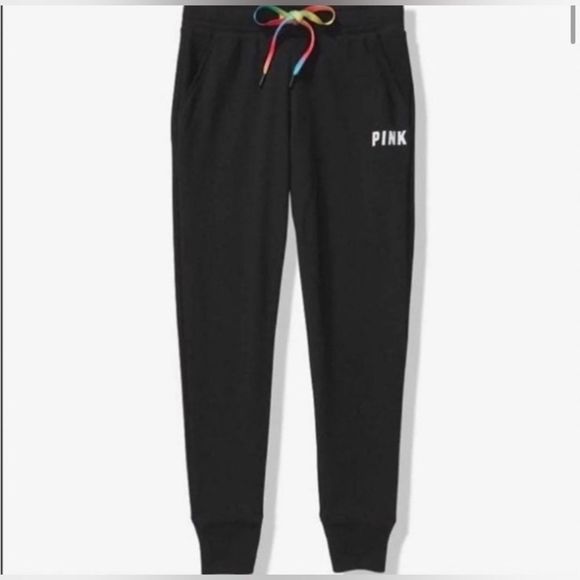 PINK VS RAINBOW OMBRÉ HOODIE / JOGGER OUTFIT SET M - Picture 12 of 16